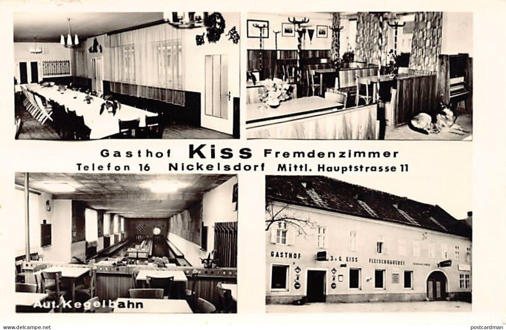 NICKELSDORF (B) Gasthof Kiss Fremdenzimmer, Mittl. Hauptstrasse 11 - Andere & Zonder Classificatie