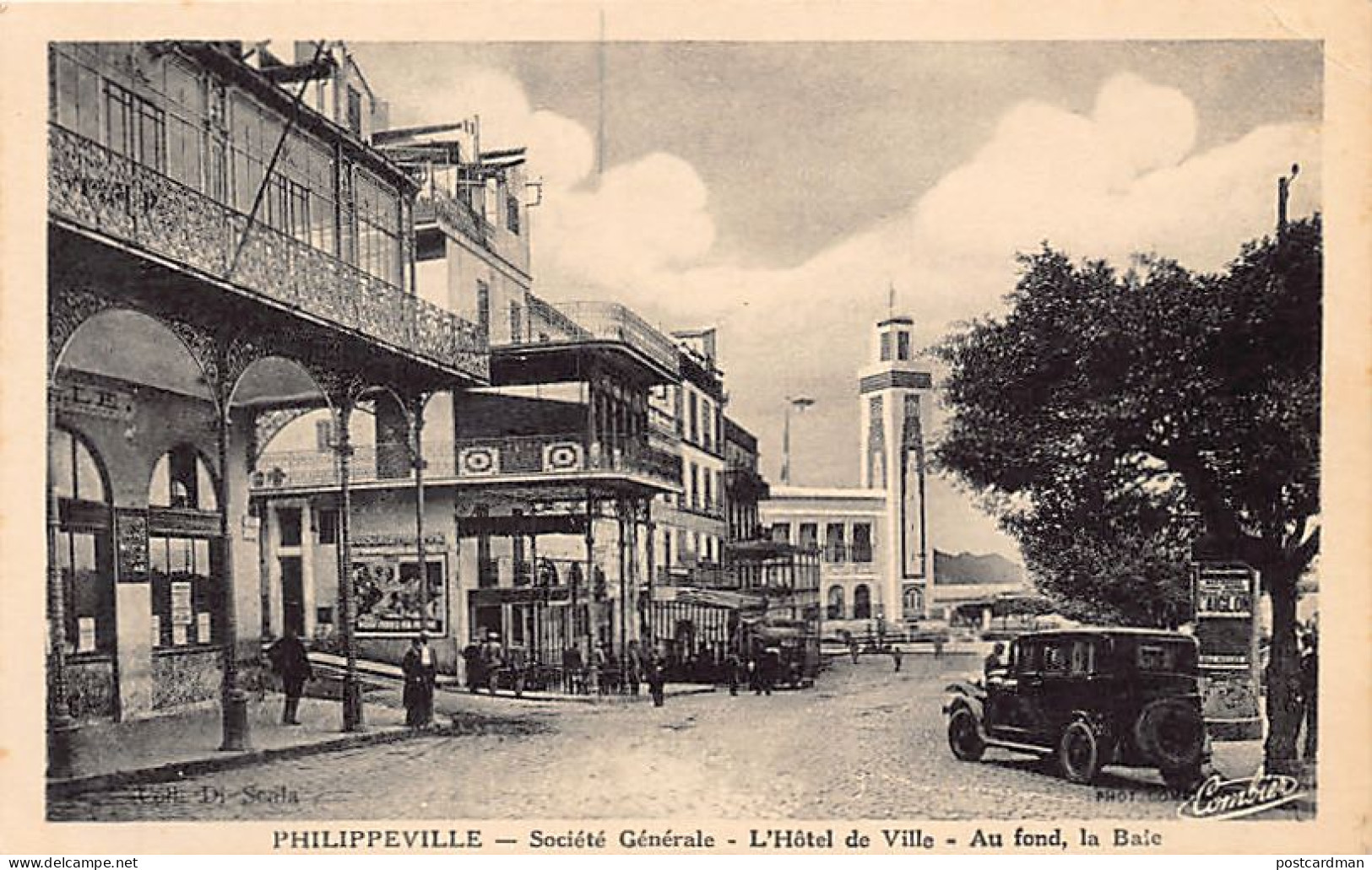 SKIKDA Philippeville - Société Générale - L'Hôtel De Ville - Au Fond, La Baie - Ed. Di Scala  - Skikda (Philippeville)