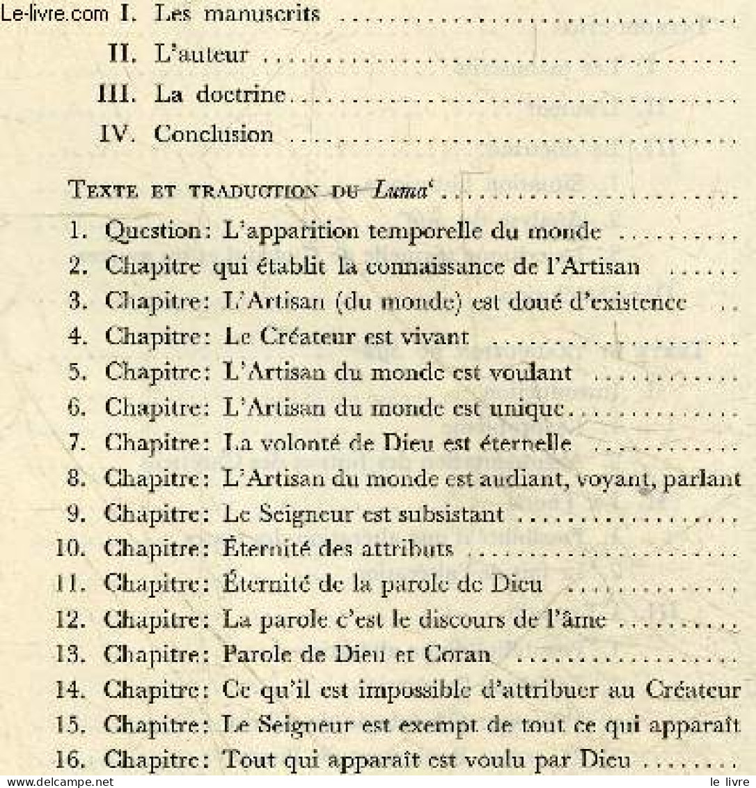 Textes Apologetiques De Guwaini (m. 478/1085) - Textes Arabes Traduits Et Annotes - Recherches N°43 - Publiees Sous La D - Cultural