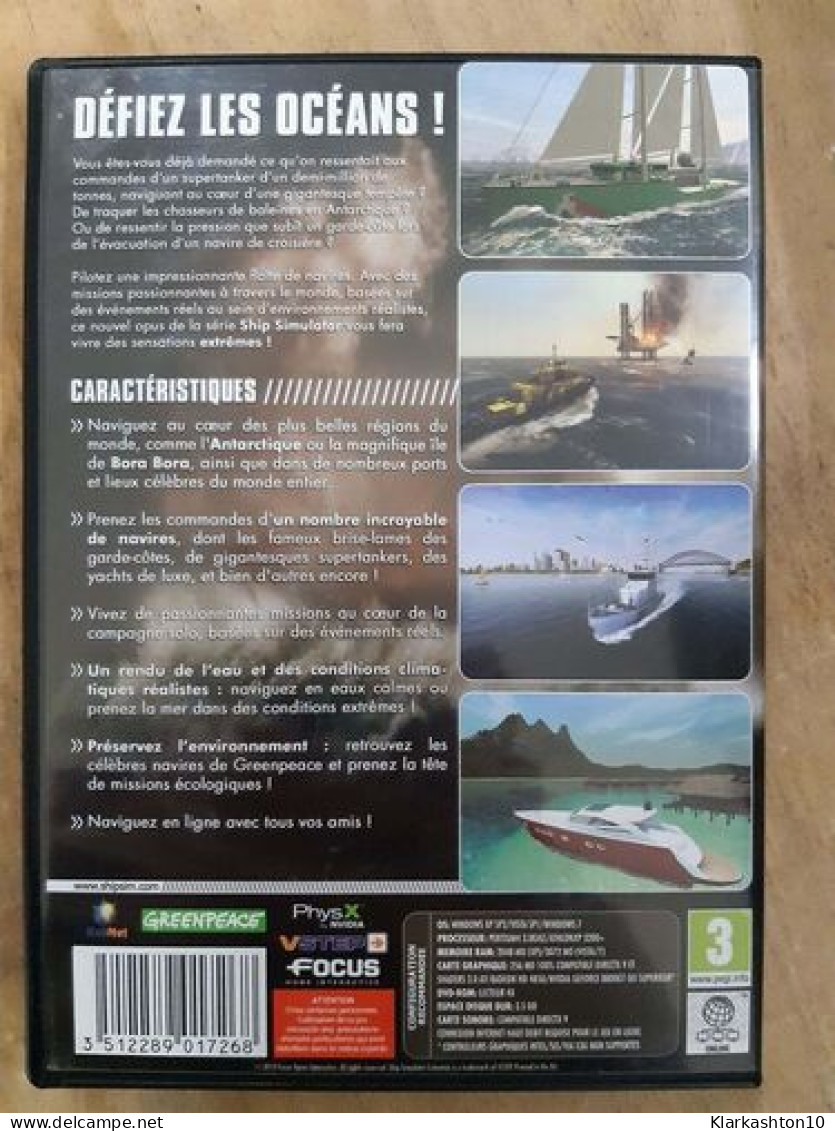 DVD Jeu Vidéo - Ship Simulator - Sonstige & Ohne Zuordnung