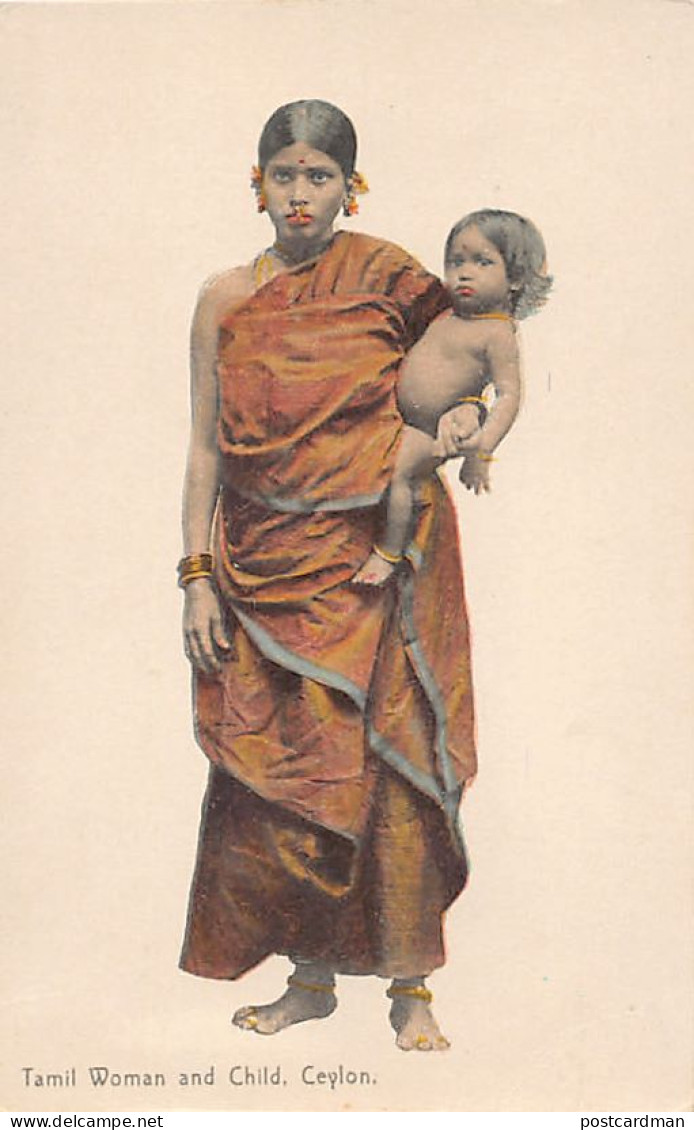 Sri Lanka - Tamil Woman And Child - Publ. Plâté & Co. 107 - Sri Lanka (Ceylon)