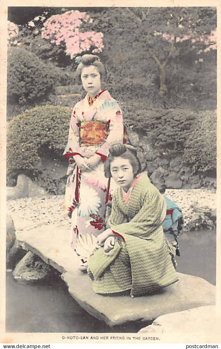 Japan - O-Koto-San And Her Friend In The Garden - Geishas - Other & Unclassified