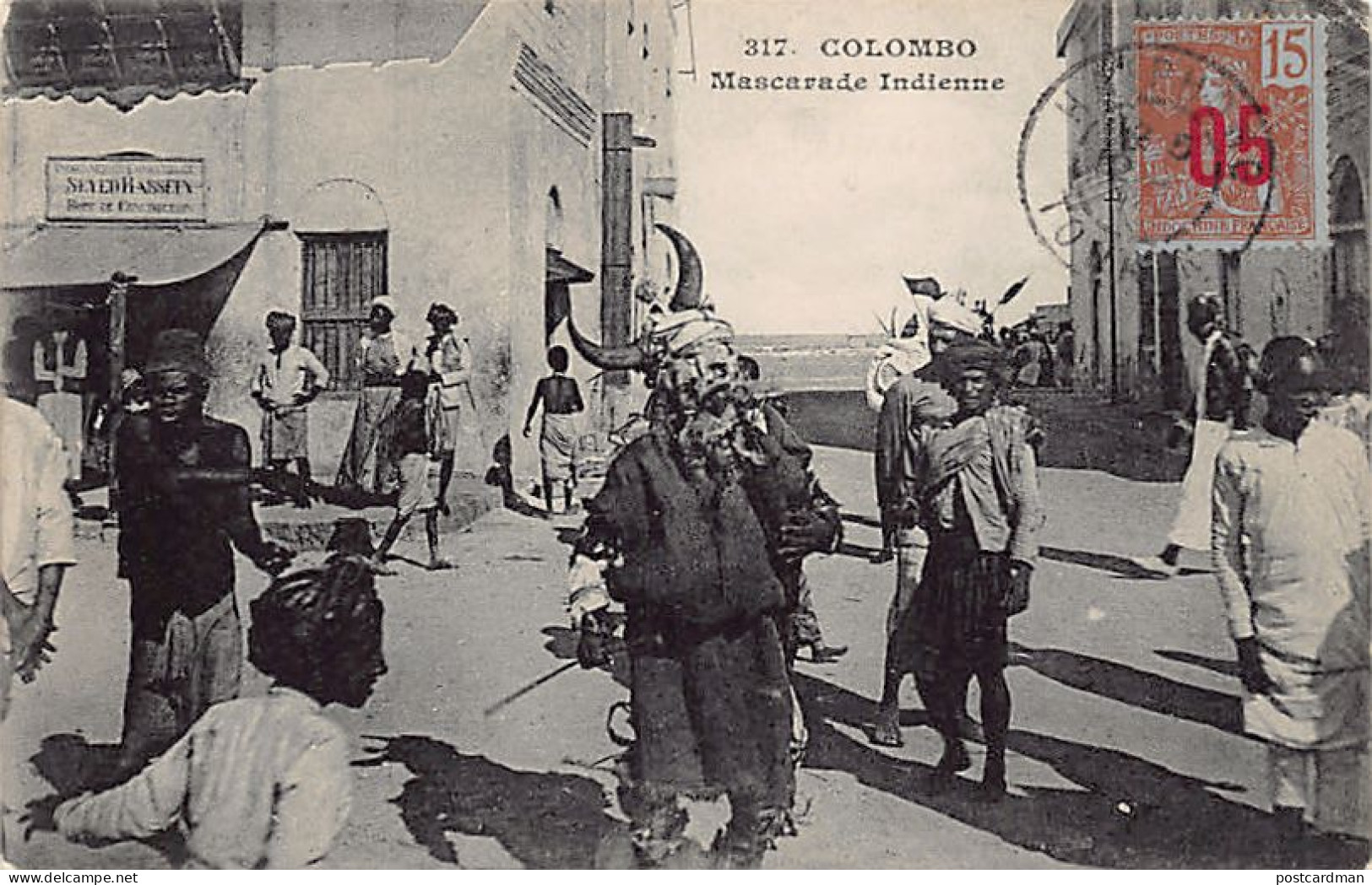 Sril Lanka - COLOMBO - Hindu Masquerade - Publ. Messageries Maritimes 317 - Sri Lanka (Ceylon)