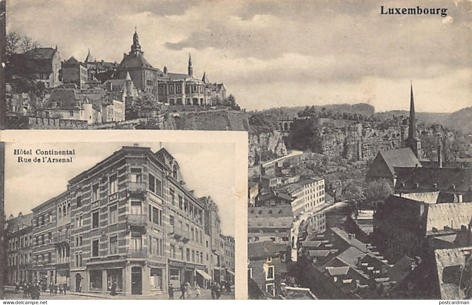 LUXEMBOURG-VILLE - Hôtel Continental, Rue De L'Arsenal - Ed. Inconnu  - Luxembourg - Ville