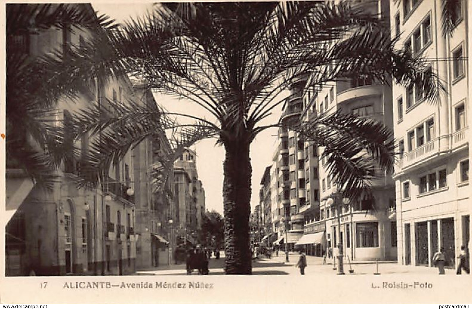España - ALICANTE - Avenida Mendez Nunez - Ed. L. Roisin 17 - Alicante