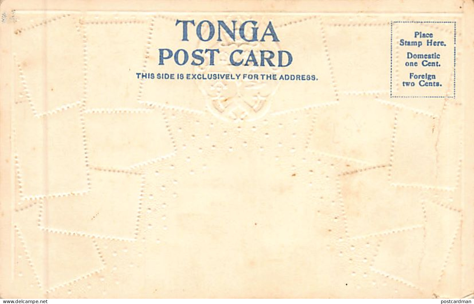 Tonga - Tongan Stamps - Philatelic Postcard - Publ. O. Zieher  - Tonga