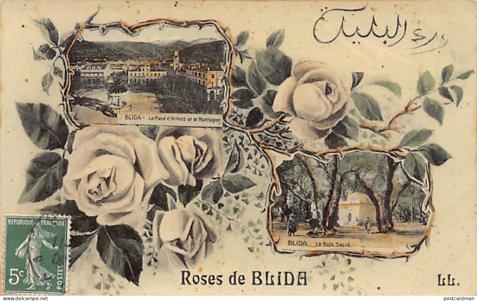 Roses De Blida - La Place D'Armes - Le Bois Sacré - Ed. LL Papier Glacé - Blida