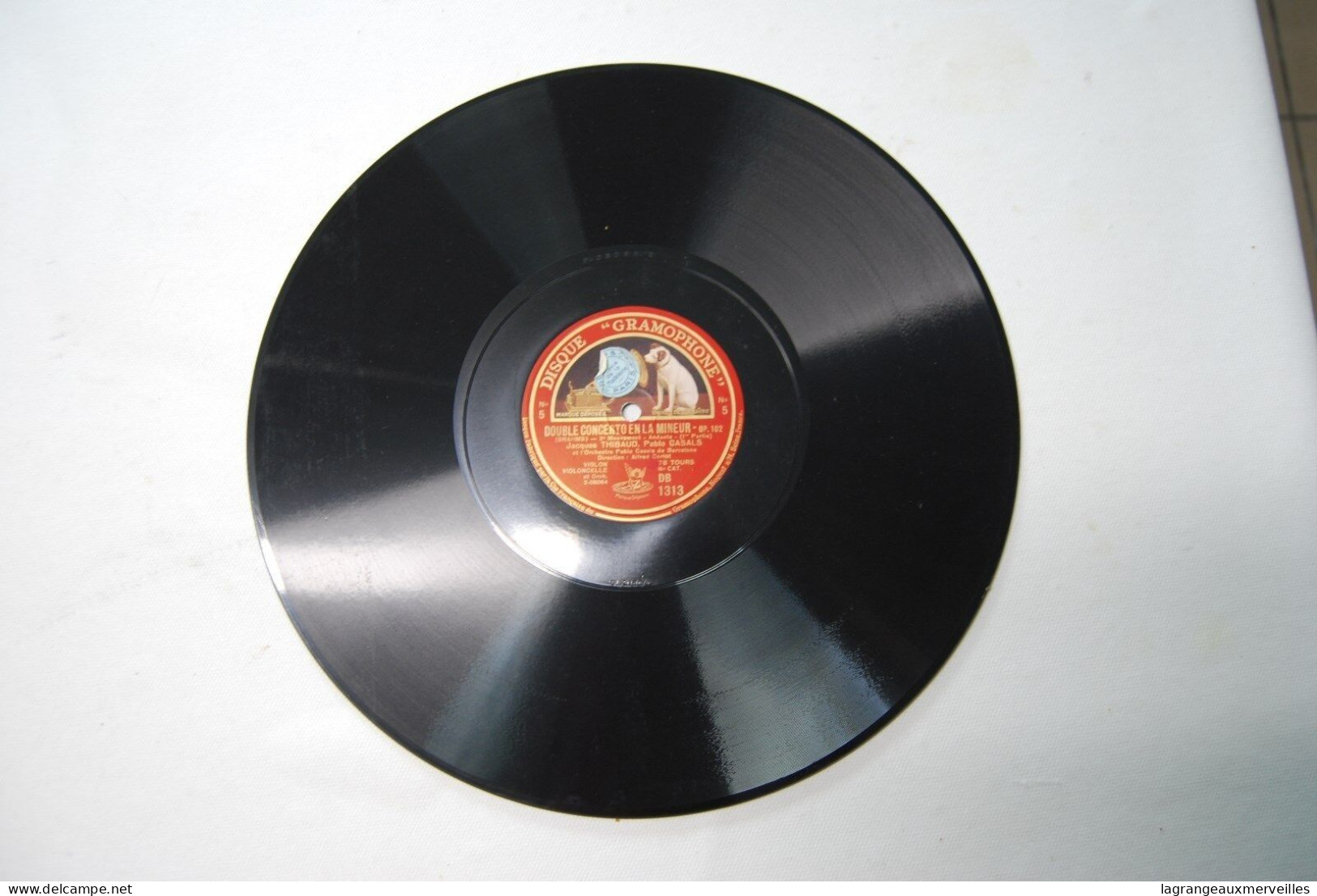 Di2 - Disque Gramophone - Jacques Thibault - Brahms - DB 1313 - Paris - 78 Rpm - Schellackplatten