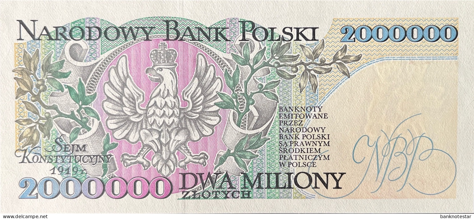 Poland 2.000.000 Zloty, P-163 (16.11.1993) - UNC - Polonia