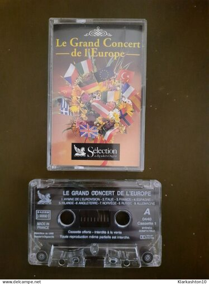 K7 Audio : Le Grand Concert De L'Europe - Cassettes Audio
