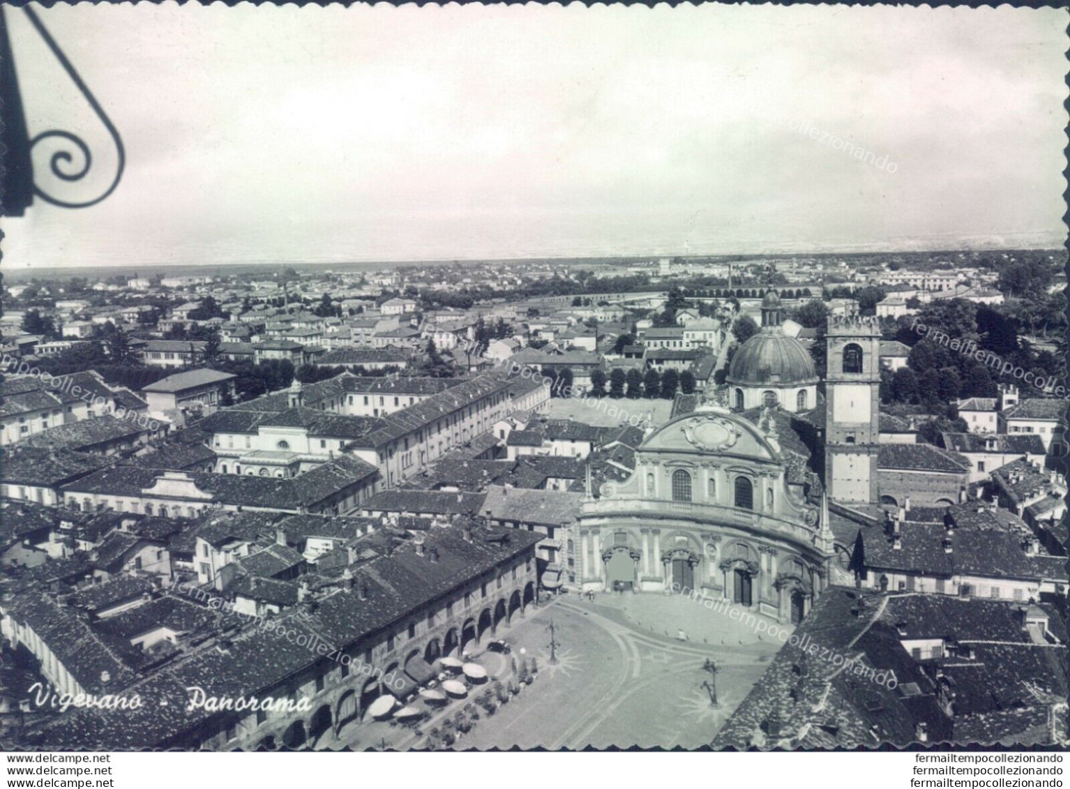 M44 Cartolina Vigevano Panorama  Provincia Di Pavia - Pavia