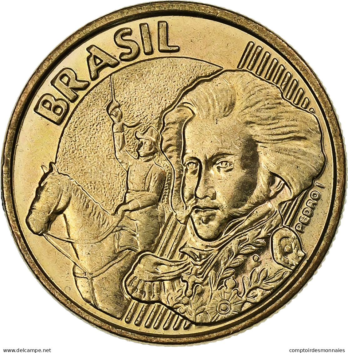 Brésil, 10 Centavos, 1998, Bronze Plated Steel, SUP, KM:649.2 - Brasilien