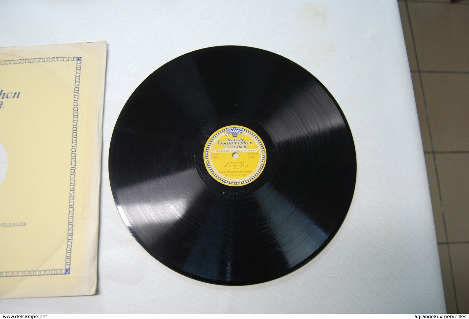 Di2 - Disque - Deutsche Grammophon - Johann Straub - 78 Rpm - Schellackplatten