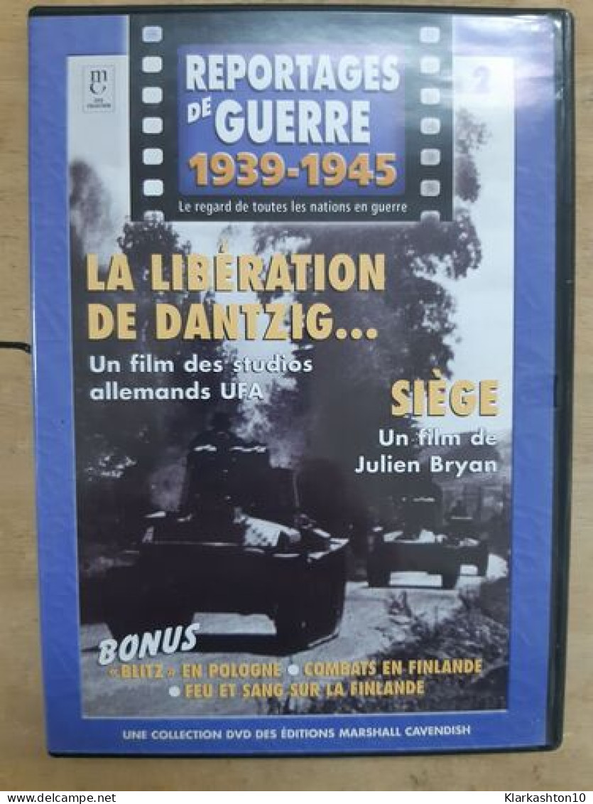 DVD Reportage De Guerre - La Libération De Dantzig - Sonstige & Ohne Zuordnung