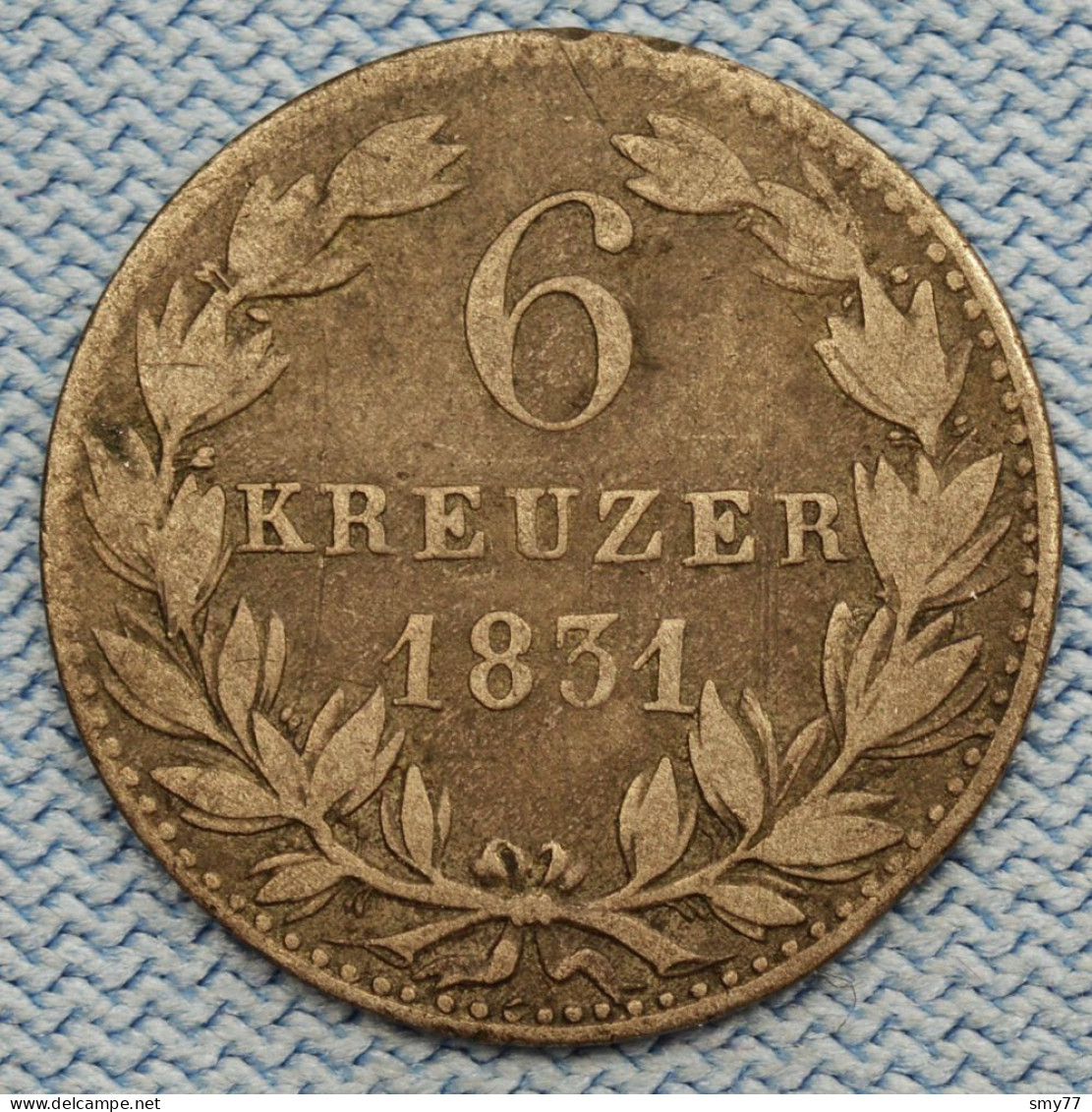 Nassau • 6 Kreuzer 1831 • Wilhelm • German States / Allemagne États • [24-647] - Small Coins & Other Subdivisions