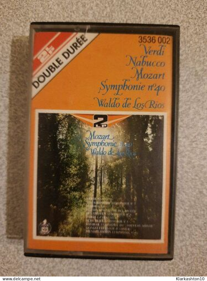 K7 Audio : Verdi Nabucco Mozart Symphonie N° 40 - Waldo De Los Rios - Cassettes Audio