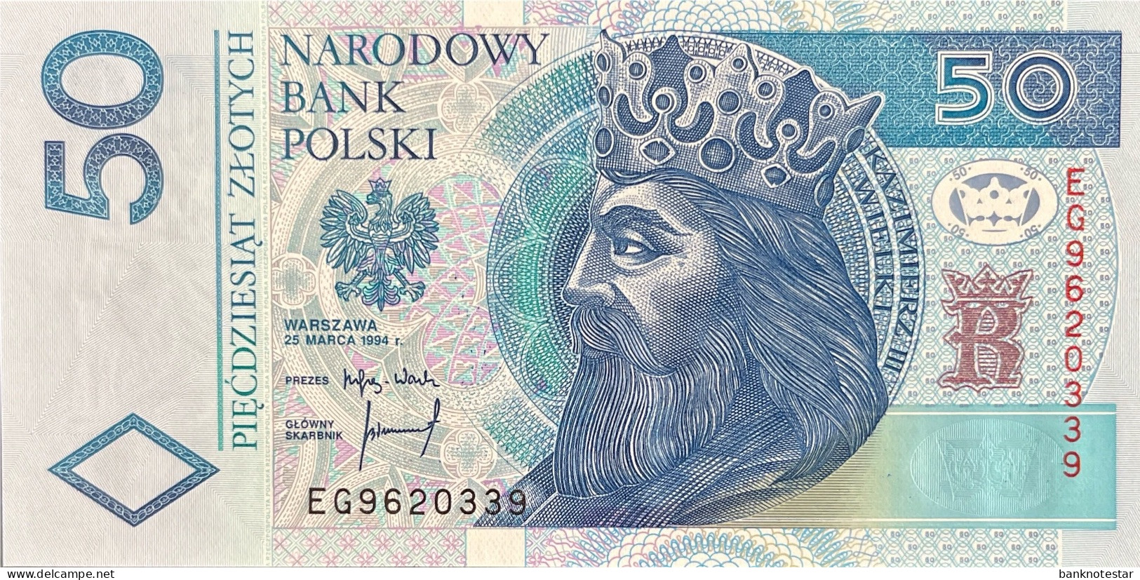 Poland 50 Zloty, P-175 (25.3.1994) - UNC - Polen