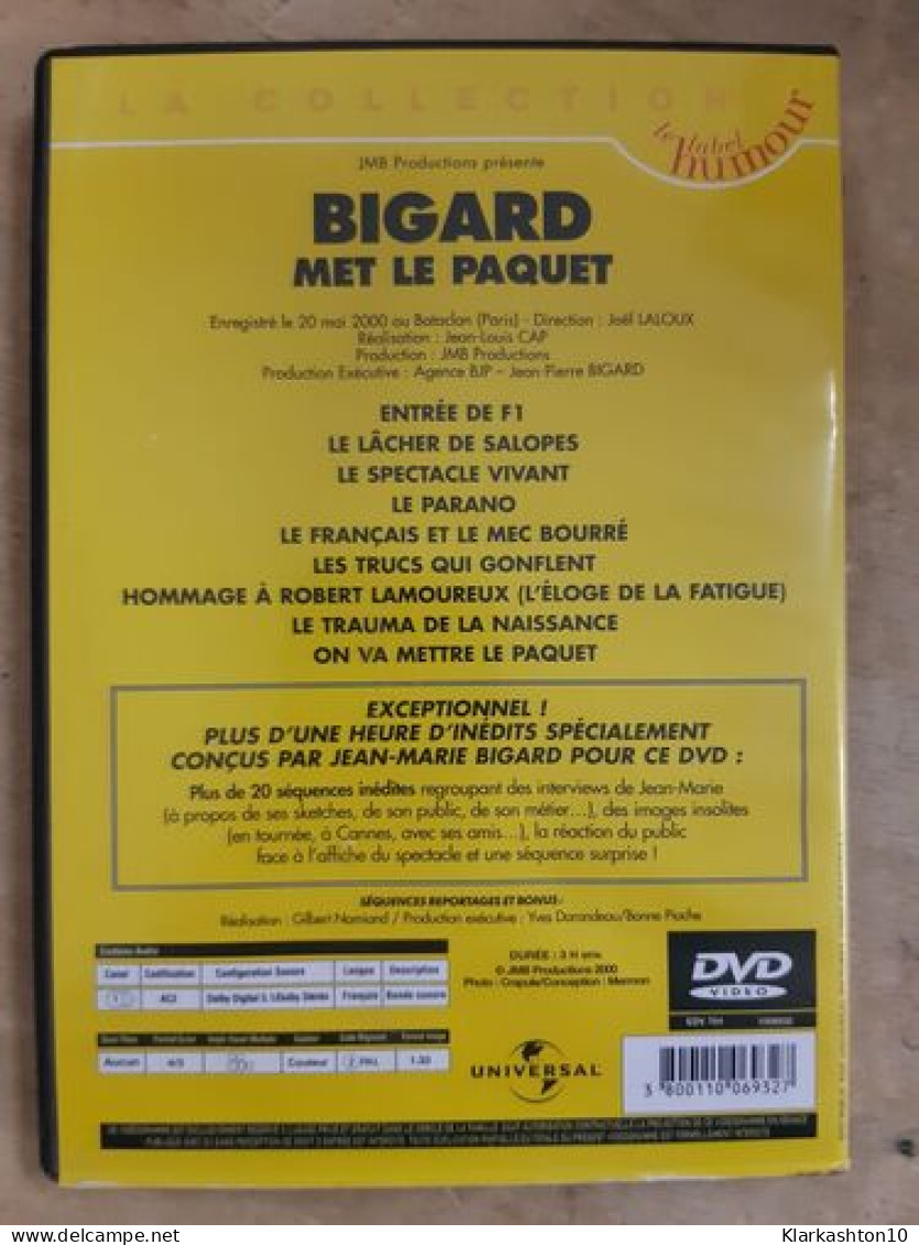 DVD Sketches - Bigard Met Le Paquet - Sonstige & Ohne Zuordnung