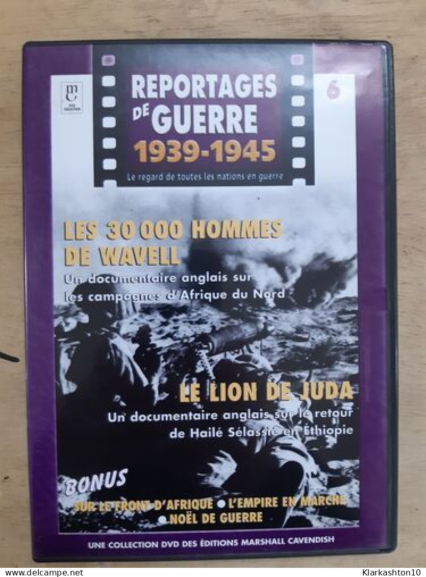 DVD Reportages De Guerre - Le Lion De Juda - Sonstige & Ohne Zuordnung