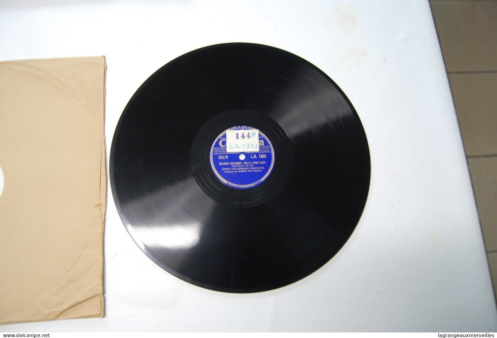 Di2 - Disque - Columbia - Delirium - 78 Rpm - Schellackplatten