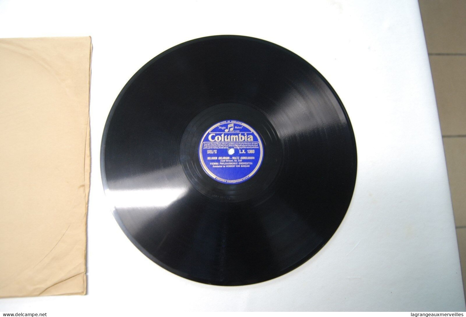Di2 - Disque - Columbia - Delirium - 78 Rpm - Gramophone Records