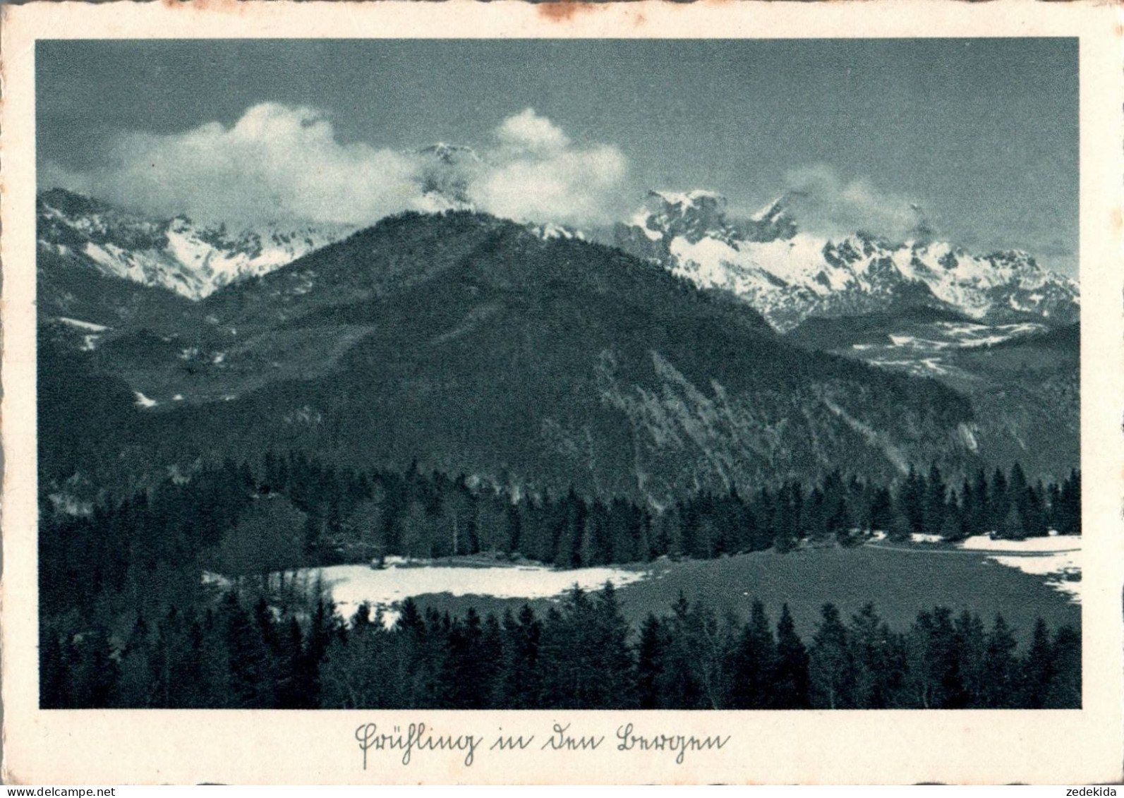 E9571 - Hoffmann Heinrich Foto Künstlerkarte - Frühling In Den Bergen - Selbstverlag - Otros & Sin Clasificación