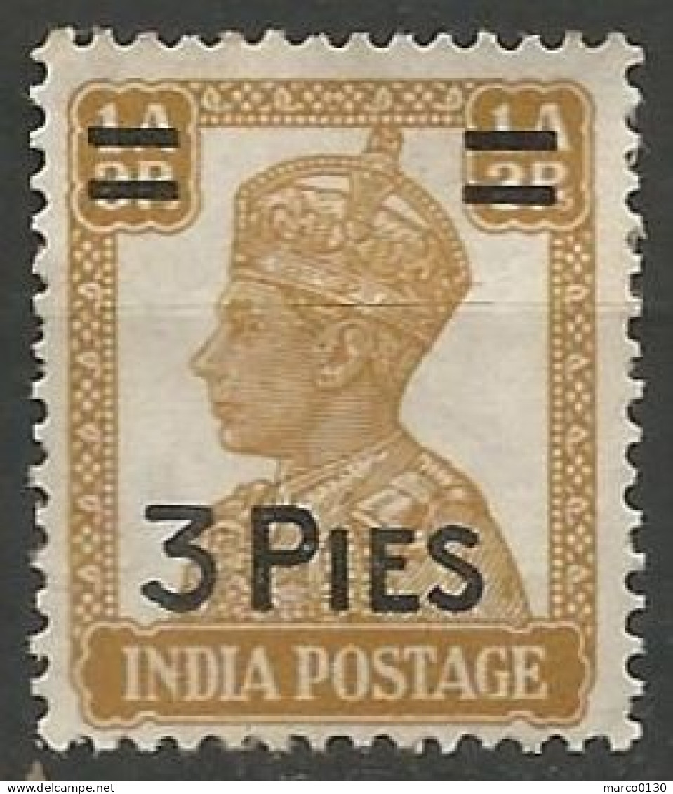 INDE BRITANNIQUE N° 178 NEUF Sans Gomme - 1936-47  George VI