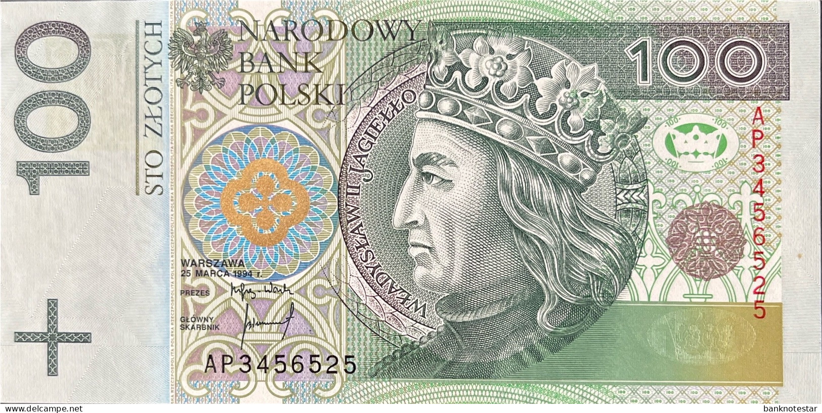 Poland 100 Zloty, P-176 (25.3.1994) - UNC - Polonia