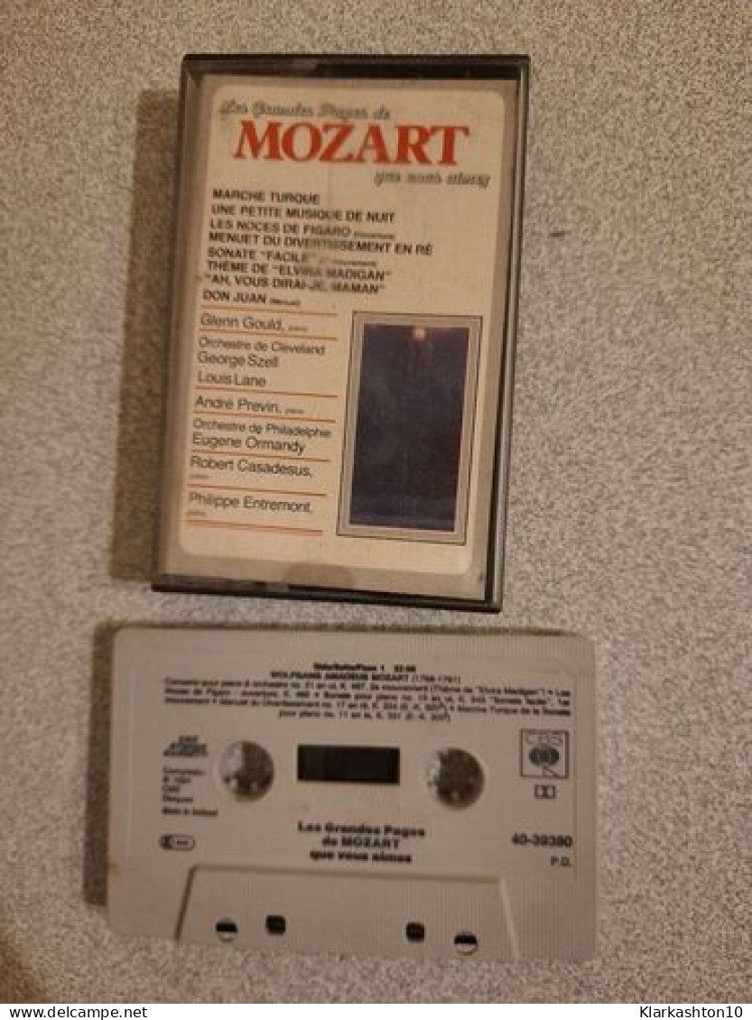 K7 Audio : Les Grandes Pages De Mozart Que Nous Aimez - Casetes