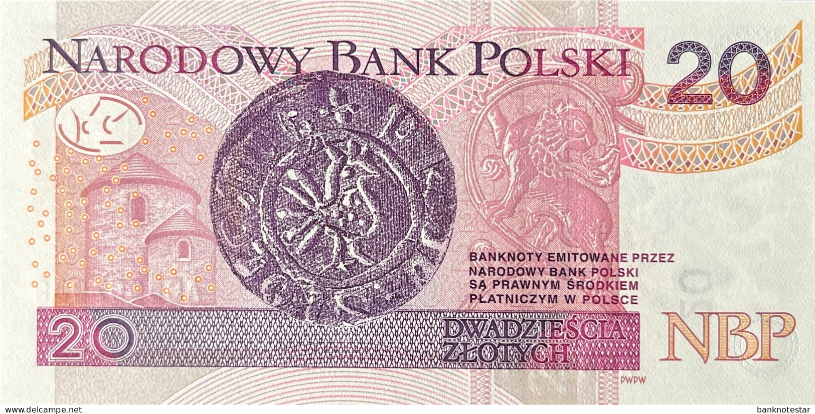 Poland 20 Zloty, P-184a (5.1.2012) - UNC - Pologne