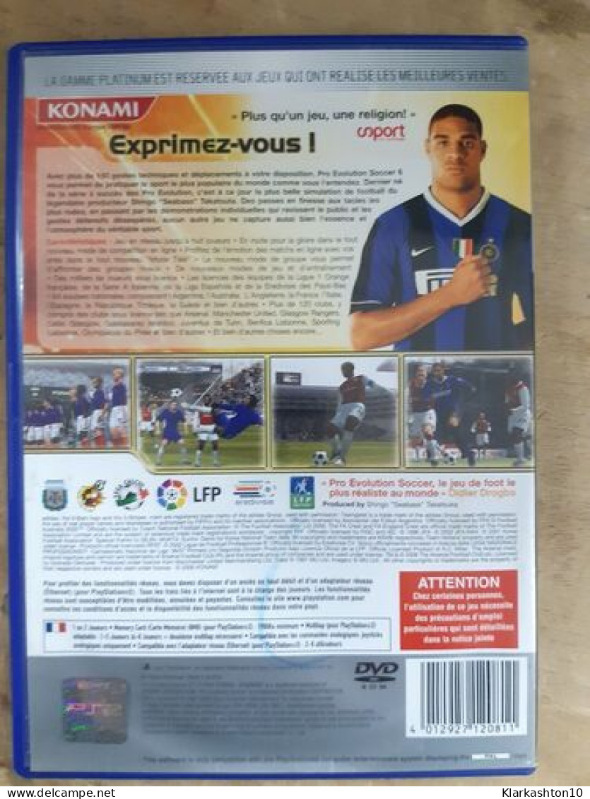 DVD Jeu Vidéo - Pro Evolution Soccer 6 - Sonstige & Ohne Zuordnung