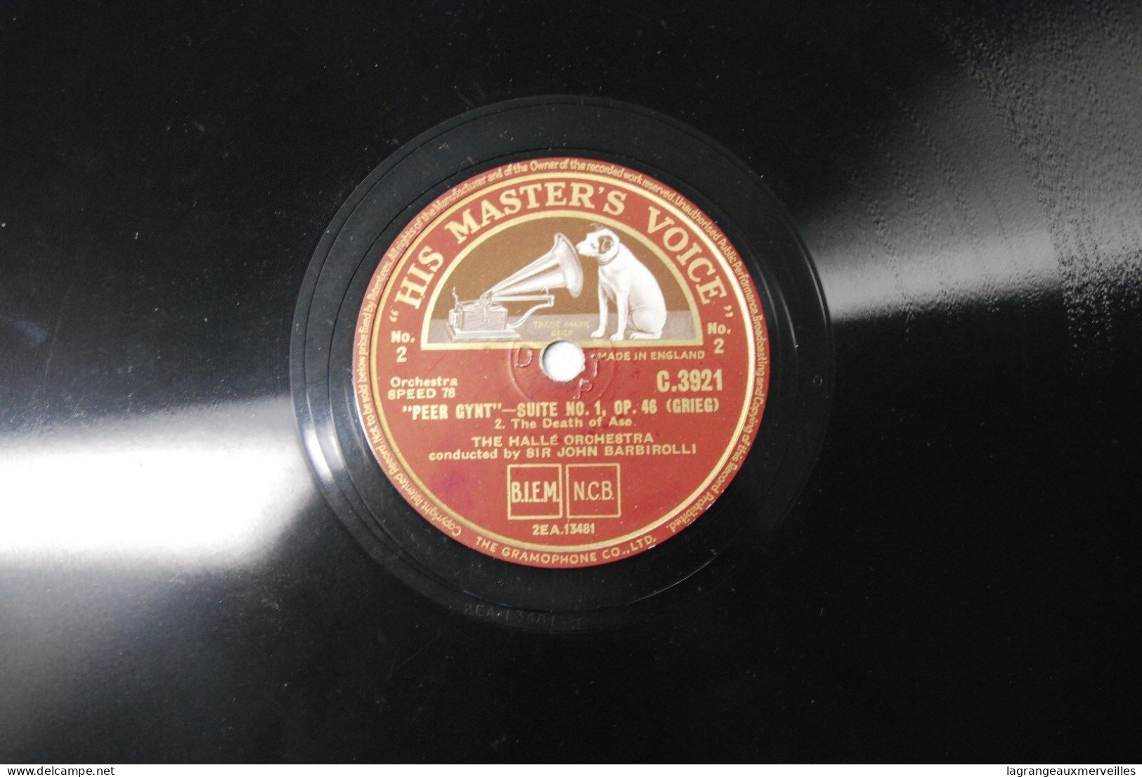 Di2 - Disque His Master's Voice - Peter Gynt - England - 78 Rpm - Gramophone Records