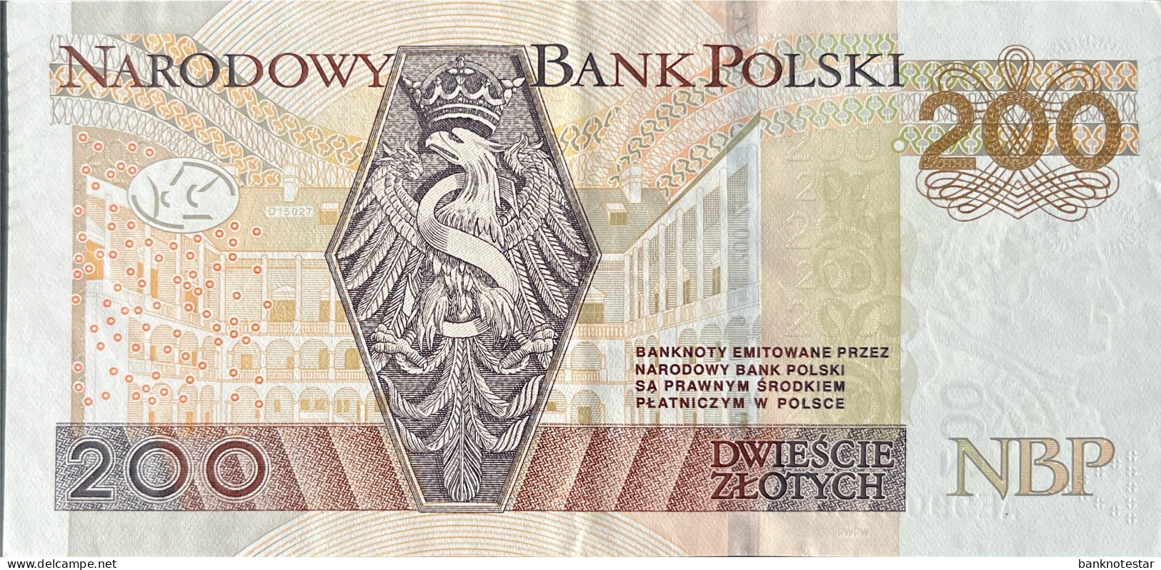 Poland 200 Zloty, P-189 (3.3.2015) - XF - Polonia