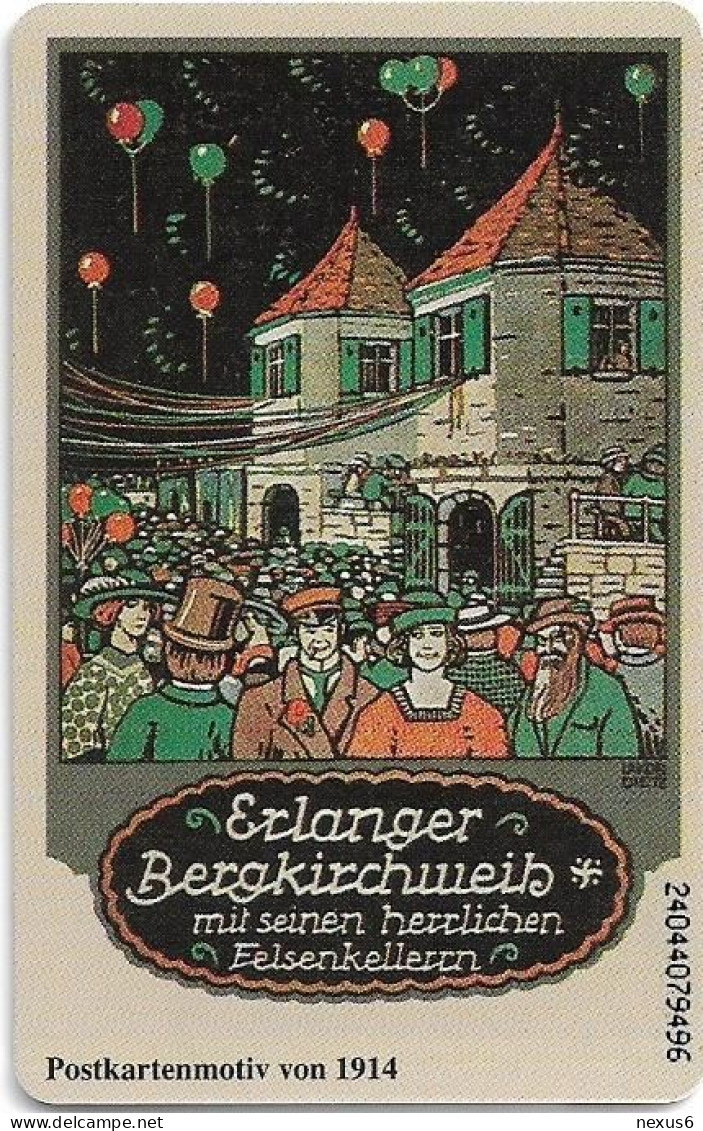 Germany - Erlanger Bergkirchweih (Postkarte 1914) - O 0507 - 04.1994, 6DM, 1.000ex, Used - O-Serie : Serie Clienti Esclusi Dal Servizio Delle Collezioni