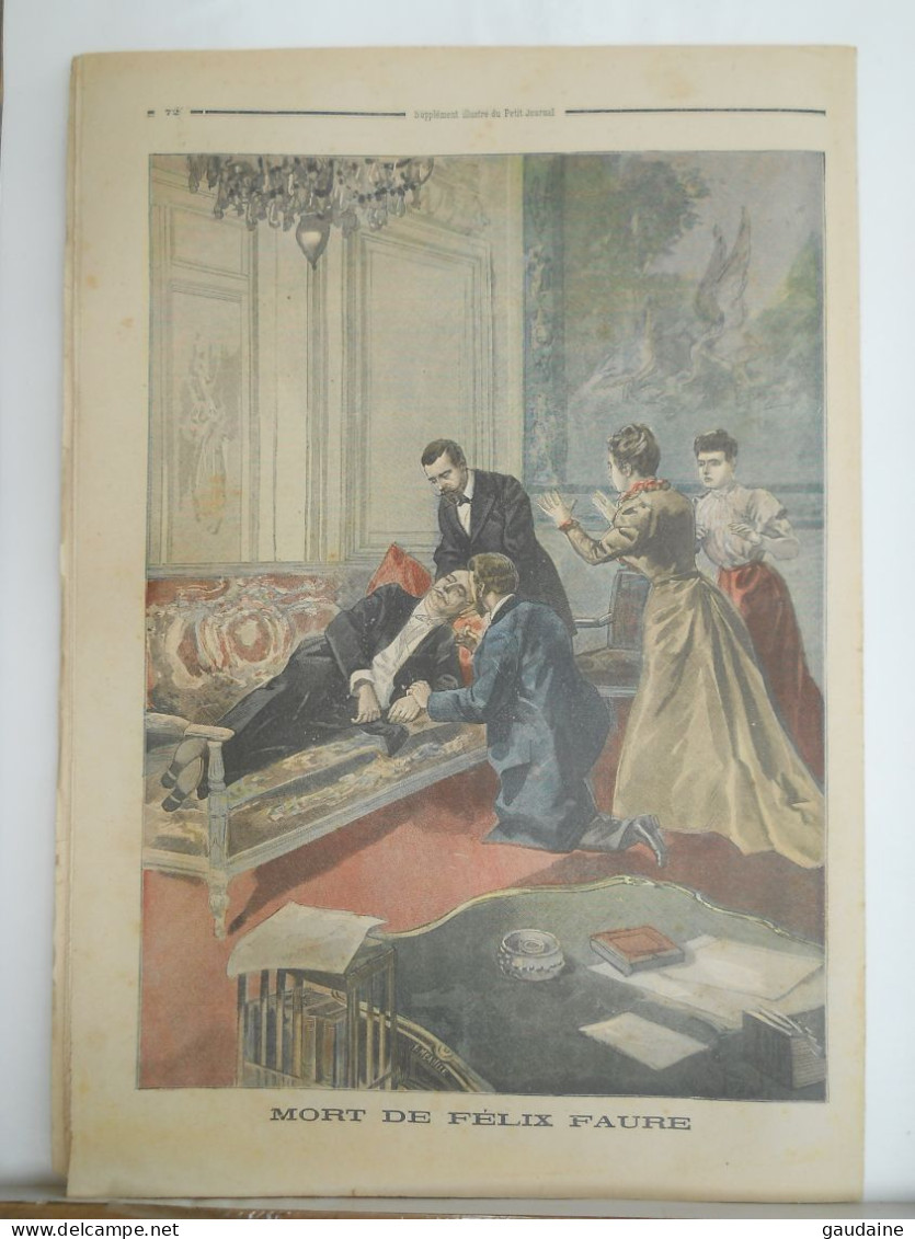 LE PETIT JOURNAL N°432 - 26 FEVRIER 1899 - M. LOUBET PRESIDENT DE LA REPUBLIQUE - MORT DE FELIX FAURE - 1850 - 1899