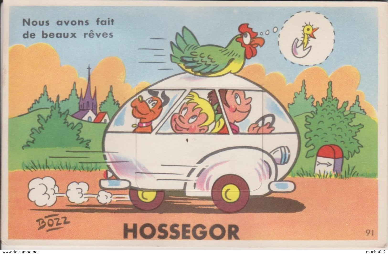 40 - HOSSEGOR - CARTE A SYSTEME - Hossegor