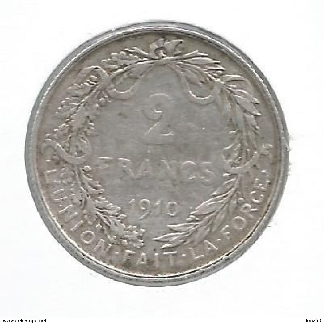 ALBERT I * 2 Frank 1910 Frans * Z.Fraai / Prachtig * Nr 12752 - 2 Francos