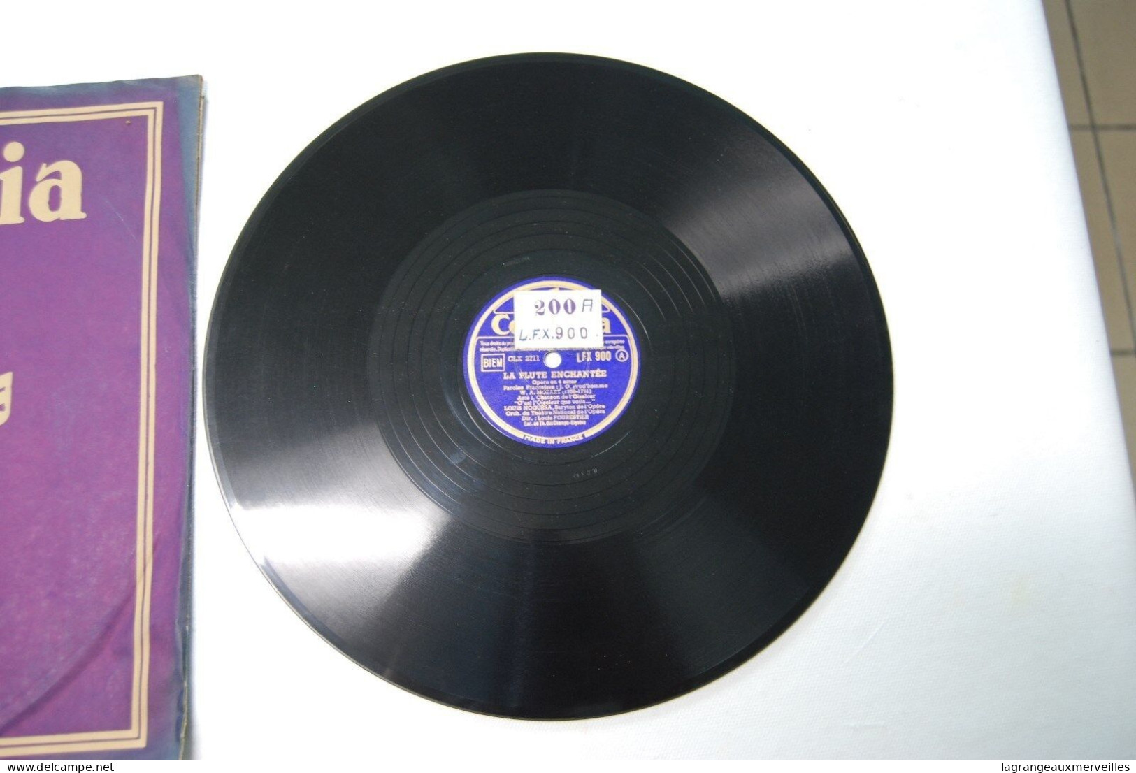 Di2 - Disque - Columbia - La Hutte Enchantée - 78 T - Disques Pour Gramophone