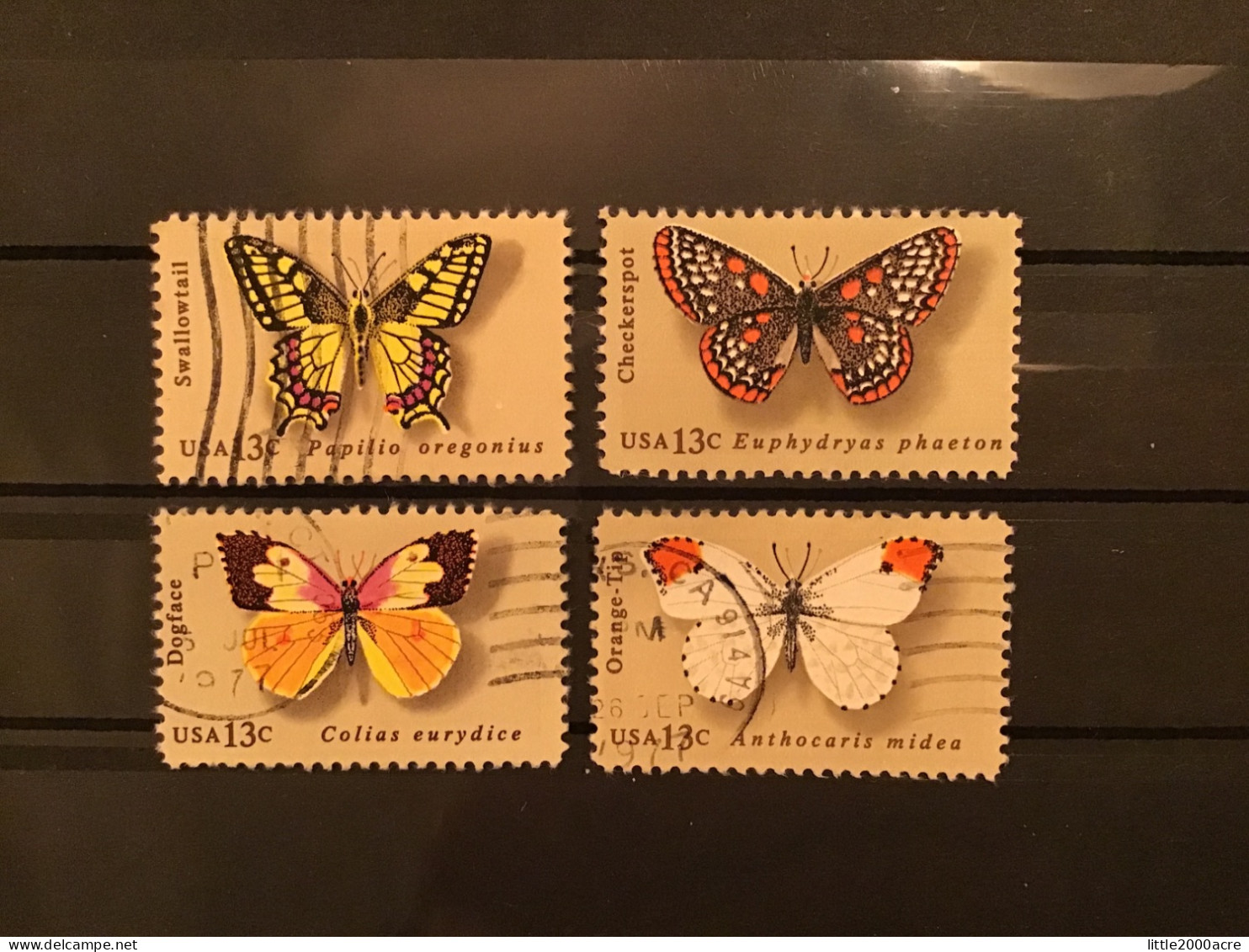 United States 1977 Butterflies Used SG 1688-91 Sc 1712-5 Mi 1300-3 - Usati