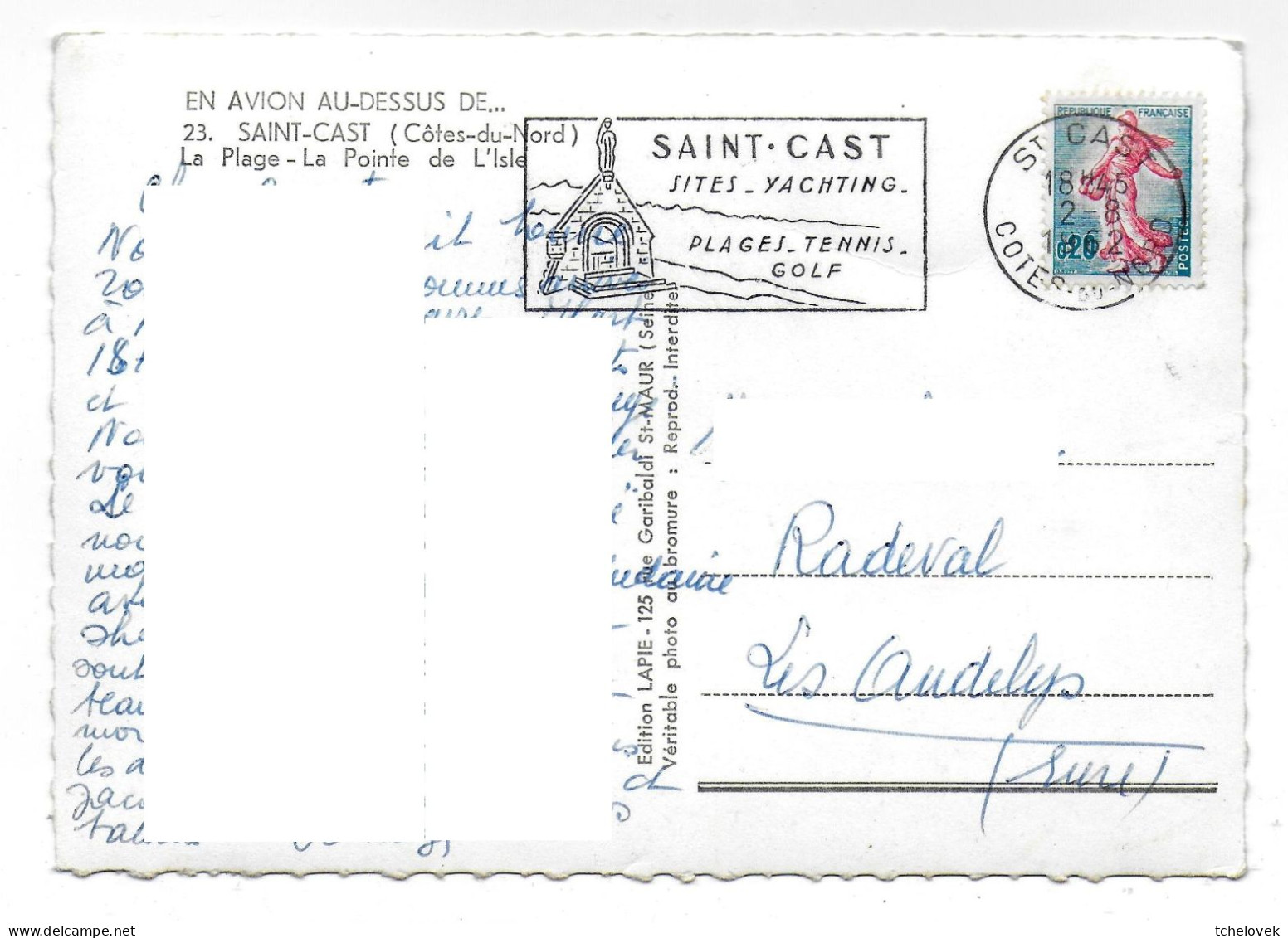 (22). Saint Cast Le Guildo. 1 Cp. (14) 23 Plage Pointe De L'Isle 1962 - Saint-Cast-le-Guildo