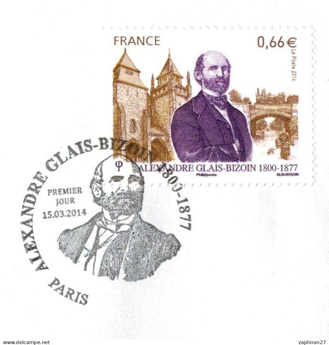 CELEBRITE : ALEXANDRE BIZOIN 1800-1877 (15-3-2014) #688# - Sonstige & Ohne Zuordnung