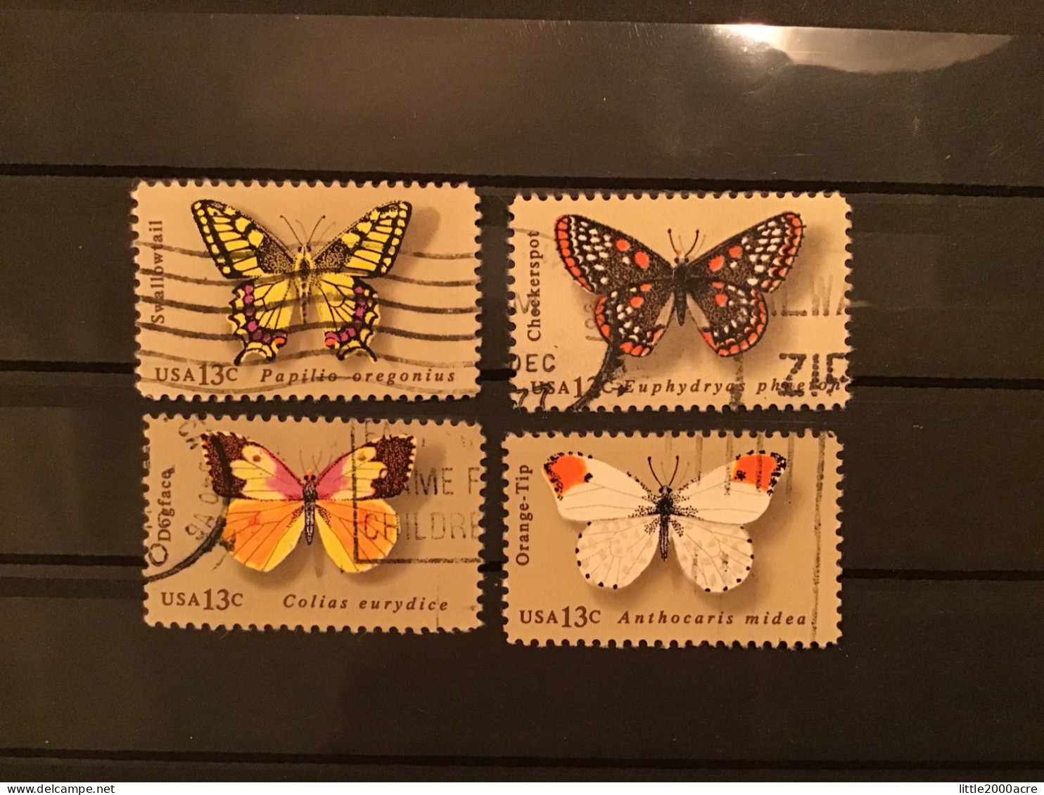 United States 1977 Butterflies Used SG 1688-91 Sc 1712-5 Mi 1300-3 - Usati