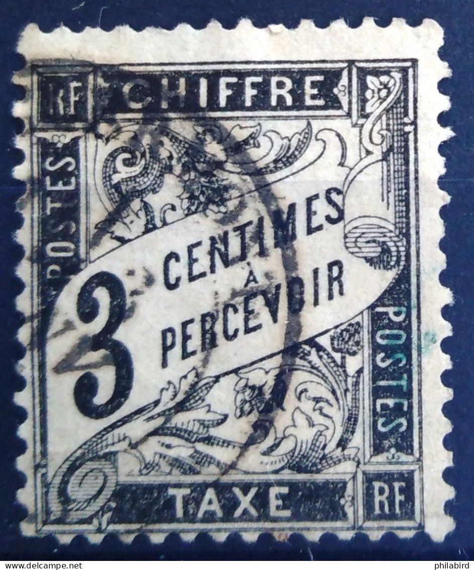 FRANCE                     TAXE  N° 12                    OBLITERE - 1859-1959 Gebraucht