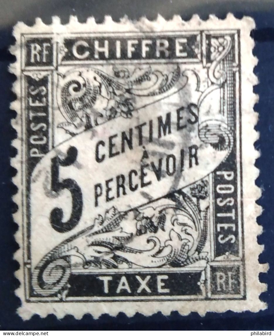 FRANCE                     TAXE  N° 14                    OBLITERE - 1859-1959 Gebraucht