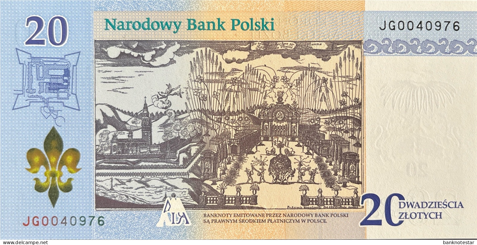 Poland 20 Zloty, P-191 (10.5.2017) - UNC - Lady Czestochowa Banknote - Polonia