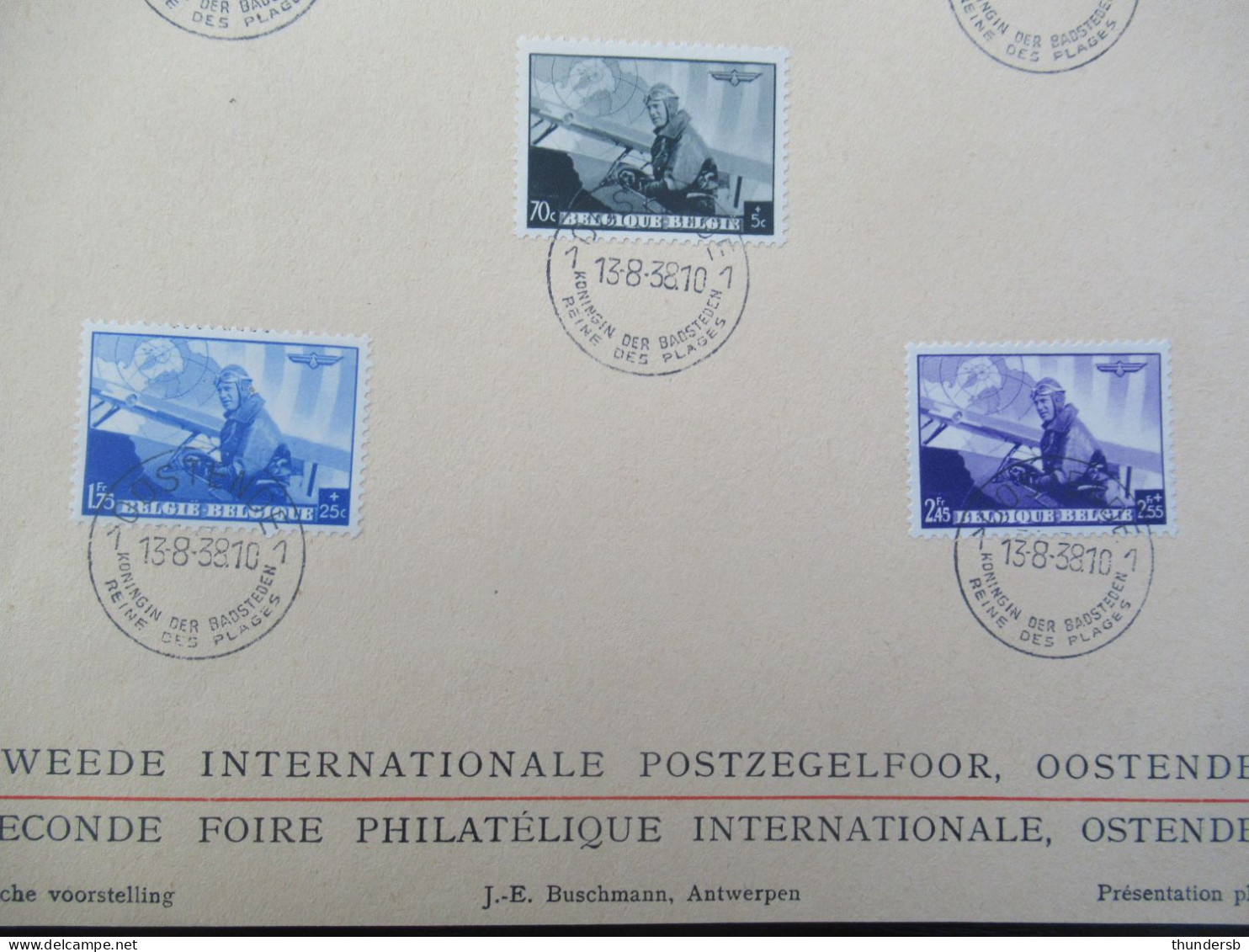 466/70 'Luchtpostvervoer' - Côte: 22 Euro - Commemorative Documents