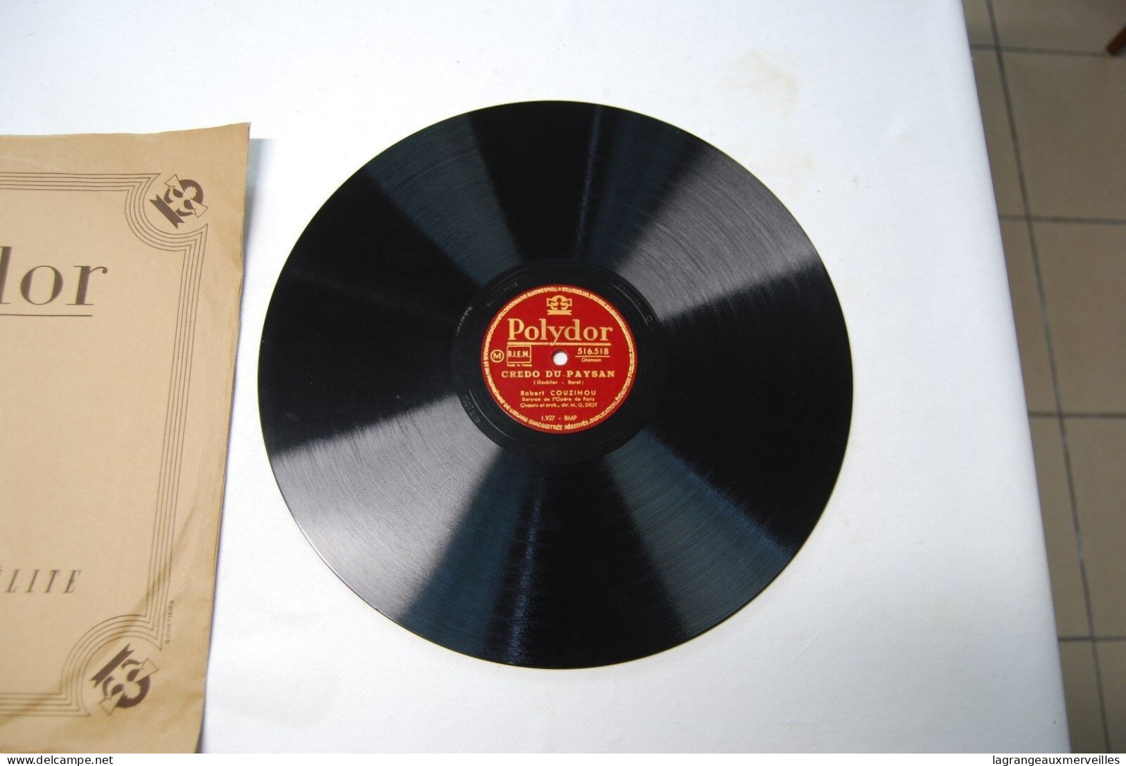 Di2 - Disque - Gramophone - Les Sapins - Polydor - Couzinou - 78 Rpm - Schellackplatten