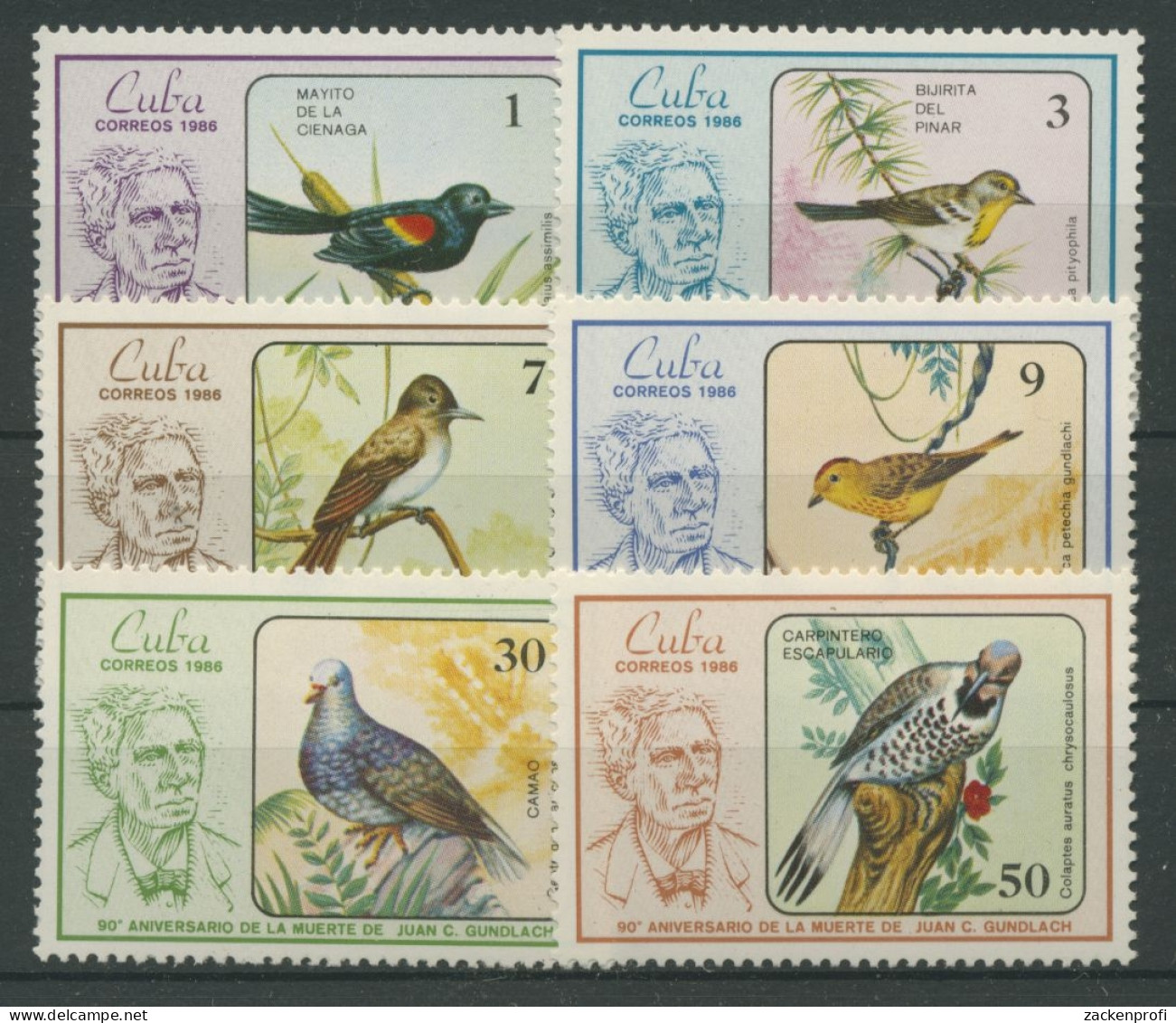 Kuba 1986 Tiere Vögel 2996/01 Postfrisch - Unused Stamps