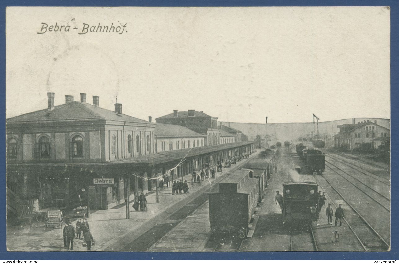 Bebra Bahnhof Lokomotive, Gelaufen 1923 (AK1307) - Bebra