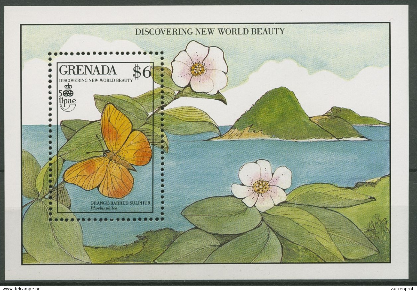 Grenada 1990 Schmetterlinge Block 241 Postfrisch (C94548) - Grenada (1974-...)